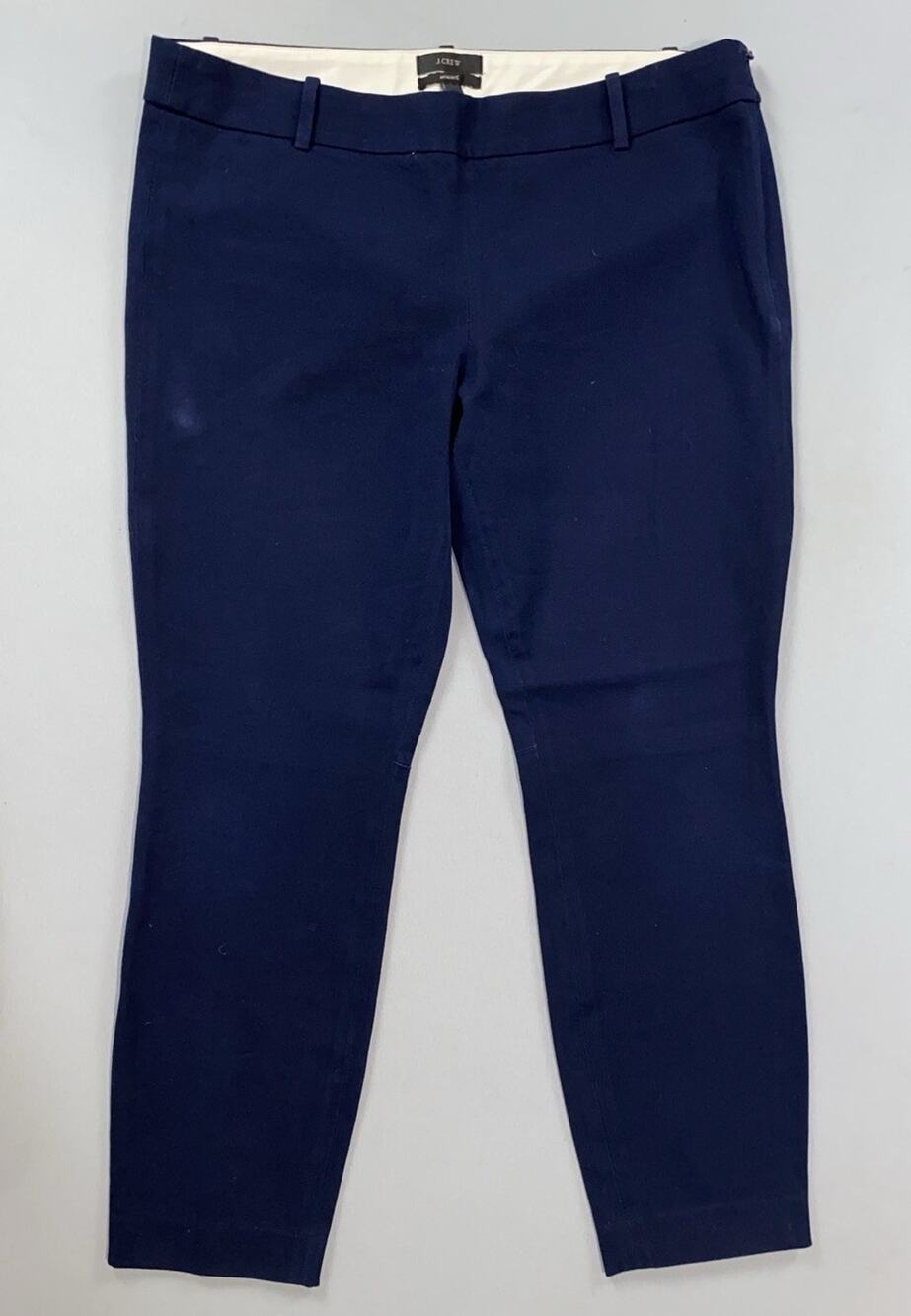 J Crew 18850 Women's Minnie Fit Side Zip Chino Pants in Stretch Twill. 10, EUC!